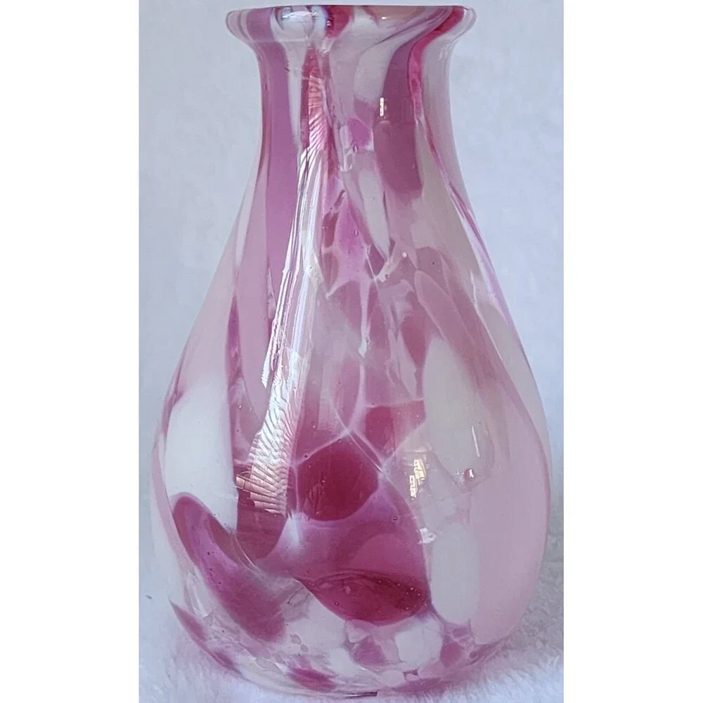 Blown Glass Vase, Home Decor, Collectible, Display Art, Colorful Display, Accent